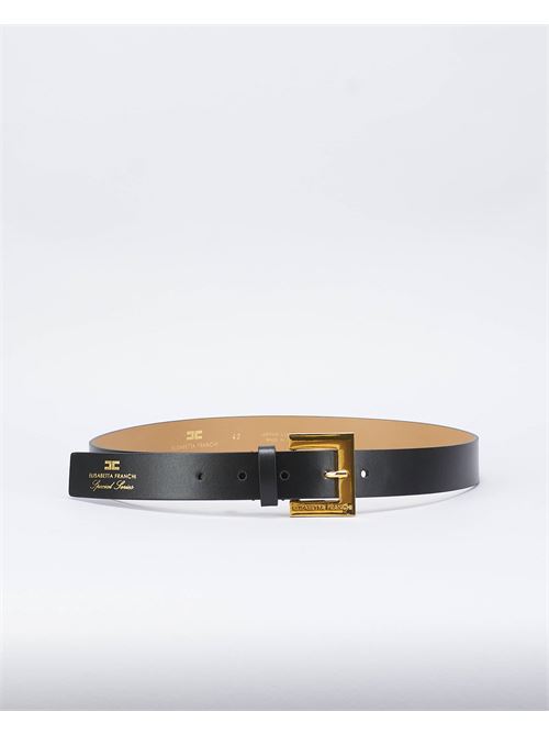 Leather belt with printed logo Elisabetta Franchi ELISABETTA FRANCHI | Belt | CT22S46E2110